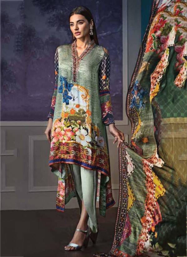 Lamish Digital Print Pure tussar Silk Diamond Work Suit Collection with Chinnon Digital Print Dupatta Collection 1001-1006